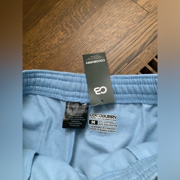 COCOBURRY Men’s Drawstring Jogging Casual Shorts Sky Blue BRAND NEW Size Medium - Picture 3 of 8